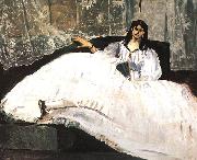 Edouard Manet Bauldaire's Mistress Reclining oil painting reproduction